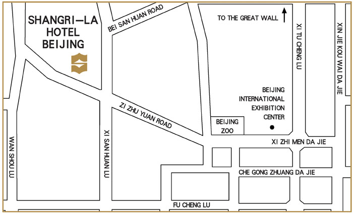 Map of hotel location in Engligh